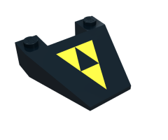 Wedge 4 x 4 Taper with Blacktron I Logo Pattern