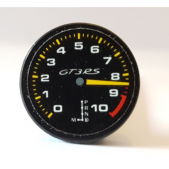 Tile, Round 2 x 2 with Bottom Stud Holder with Tachometer on Redline Pattern (Sticker) - Set 42056