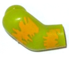 Arm, Right with Bright Light Orange Stains Pattern