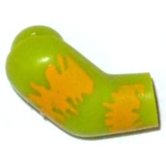 Arm, Right with Bright Light Orange Stains Pattern