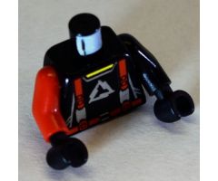 Torso Alpha Team Arctic Logo, Black Shirt and Red Straps Pattern / Black Arm Left / Red Arm Right / Black Hands