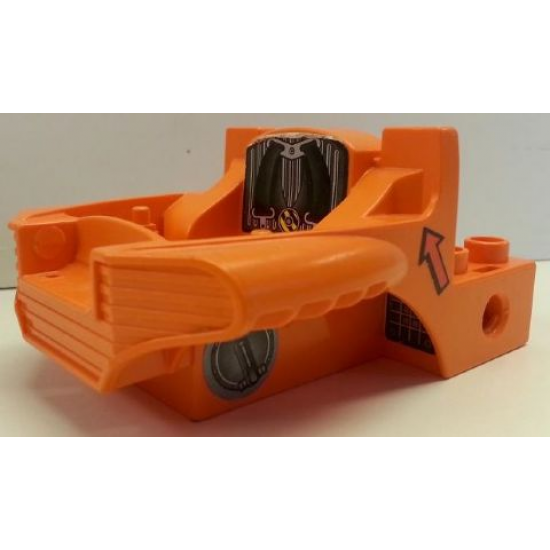 Duplo, Toolo Cockpit 4 x 6 with Seat with Seatbelts, Arrows and Engine Parts Pattern (7 Stickers) - Set 3590