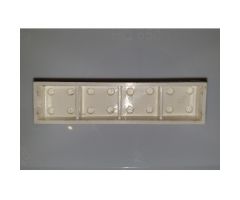 Brick 2 x 8 without Bottom Tubes, with Cross Supports