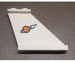 Tail 4 x 1 x 3 with Modified Classic Space Logo Pattern on Right Side (Sticker) - Set 7644