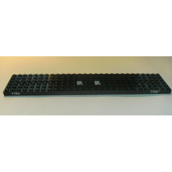 Train Base 6 x 28 with 10 Round Holes Each End with '7740' Pattern Left and Right Both Sides (Stickers) - Set 7740