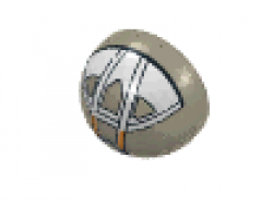 Windscreen 6 x 6 x 3 Canopy Half Sphere with Hinge and Set 7163 Pattern