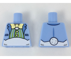 Torso Suit Jacket with Lime Striped Vest, Bow Tie and White Fur Midriff Pattern (Easter Bunny)