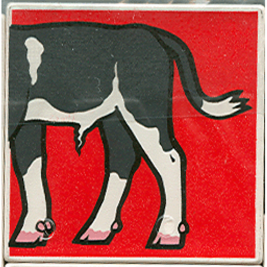 Duplo, Tile 2 x 2 x 1 with Cow Mosaic Picture 09 Pattern (Set 1078)