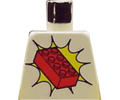 Torso Train Red 2 x 4 Brick Pattern
