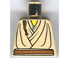 Torso SW Layered Shirt, Brown Belt and Padawan Braid Pattern (Obi-Wan)