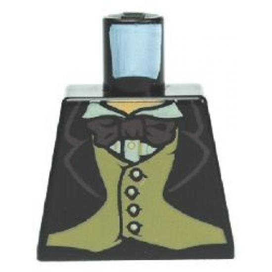 Torso Harry Potter Jacket Formal with 4 Button Vest and Brown Bow Tie Pattern