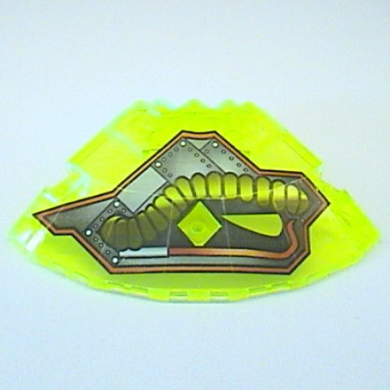 Panel 10 x 10 x 2 1/3 Quarter Saucer Top with Stingray Pattern Right (teardrop at front & points right)