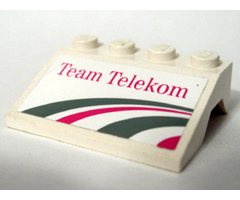 Vehicle, Mudguard 3 x 4 Slope with Team Telekom Pattern (Sticker) - Set 1199