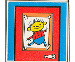 Duplo, Tile 2 x 2 x 1 with Home Mosaic Picture 13 Pattern (Set 9221)