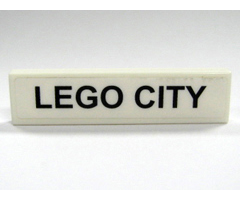 Tile 1 x 4 with 'LEGO CITY' Pattern (Sticker) - Set 7997