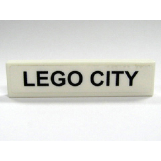 Tile 1 x 4 with 'LEGO CITY' Pattern (Sticker) - Set 7997
