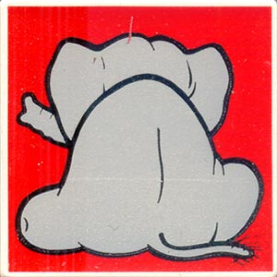 Duplo, Tile 2 x 2 x 1 with Elephant Mosaic Picture 12 Pattern (Set 1079)