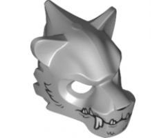 Minifigure, Headgear Mask Tiger with White Fangs and Black Fur Pattern