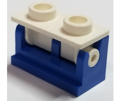 Hinge Brick 1 x 2 Base with White Hinge Brick 1 x 2 Top Plate (3937 / 3938)