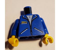 Torso Zipper Jacket and 3 Pockets Pattern / Blue Arms / Yellow Hands
