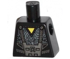 Torso Robot with Yellow Triangle and Cog Wheels Pattern