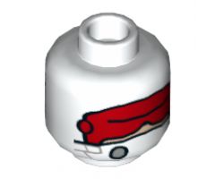 Minifigure, Head Balaclava with Red Goggles Pattern (Kessel Mine Worker) - Hollow Stud