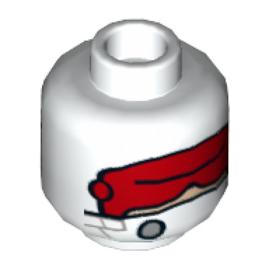Minifigure, Head Balaclava with Red Goggles Pattern (Kessel Mine Worker) - Hollow Stud