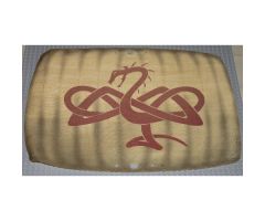 Cloth Sail 45 x 33 Rectangle Curved with Viking Snake Pattern (Set 7018)