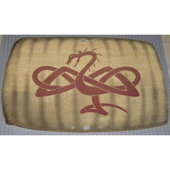 Cloth Sail 45 x 33 Rectangle Curved with Viking Snake Pattern (Set 7018)