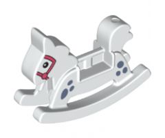 Duplo, Figure Wear & Utensil Rocking Horse with Spots and Bridle Pattern