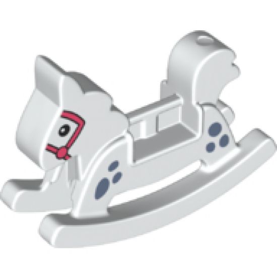 Duplo, Figure Wear & Utensil Rocking Horse with Spots and Bridle Pattern