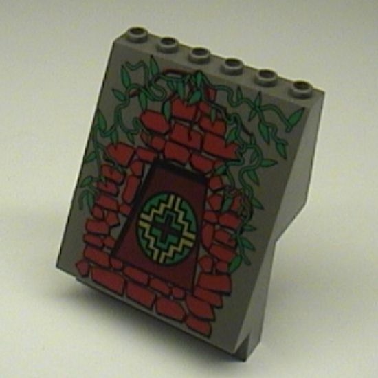 Panel 4 x 6 x 6 Sloped with Amazon Brick and Vines Pattern