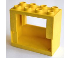 Duplo, Building Door / Window Frame 2 x 4 x 3 Half Door