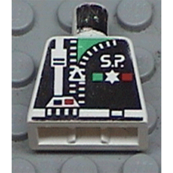 Torso Space Police with Zipper and Star Pattern