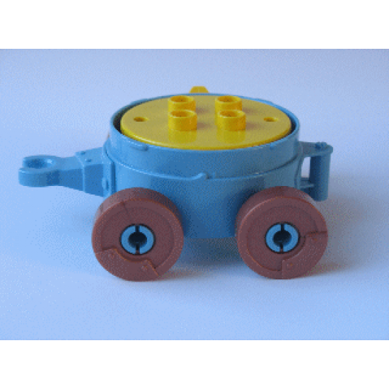 Duplo, Vehicle Cart with Wheels and Yellow Cross Lift