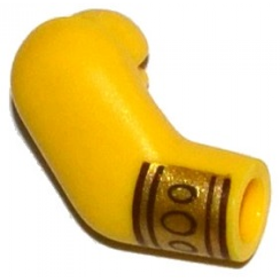 Arm, Right with Gold Wristband with 3 Circles Pattern