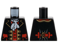 Torso Pirate Captain with White Ascot Pattern