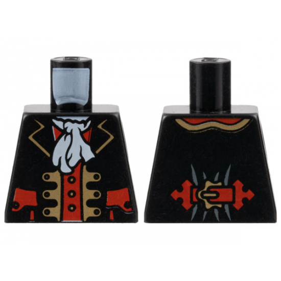 Torso Pirate Captain with White Ascot Pattern