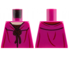 Torso Female Top with Dark Red Lacing Pattern