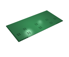 Baseplate 16 x 32 with Warehouse Set 341 Stud Pattern