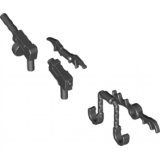 Minifigure, Weapon Batman, 8 in Bag (Multipack)