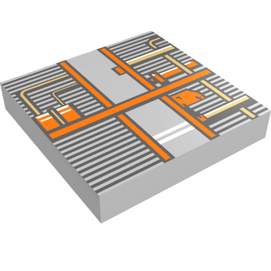 Tile 2 x 2 with SW Snowspeeder Vent Pattern