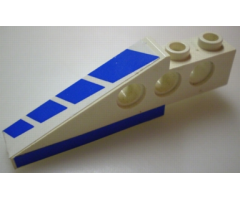 Technic Slope Long with Blue Stripes and Blue on Bottom Pattern Left (Stickers) - Set 8824