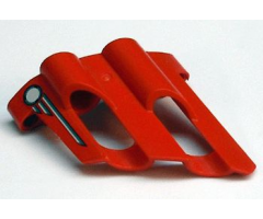Technic, Panel Fairing # 1 Large Short, Large Holes, Side A with Gray Circle and Lines Pattern (Sticker) - Set 8520