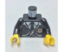 Torso Harry Potter Suit and Tie with Hogwarts Shield Pattern / Black Arms / Yellow Hands