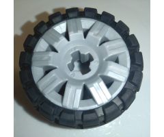 Wheel & Tire Assembly 60 x 34 with Black Tire 81 x 40 Balloon Offset Tread