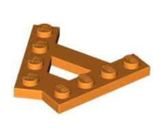 Wedge, Plate A-Shape with 2 Rows of 4 Studs