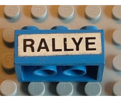 Brick 2 x 3 with 'RALLYE' Pattern (Sticker) - Set 619
