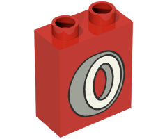 Duplo, Brick 1 x 2 x 2 with One Light Tire Pattern