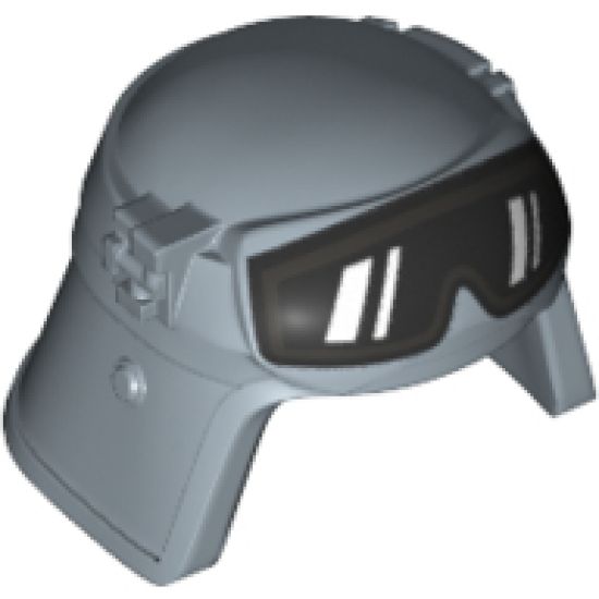 Minifigure, Headgear Helmet SW Imperial Pilot, Raised Forehead with Black Goggles Pattern
